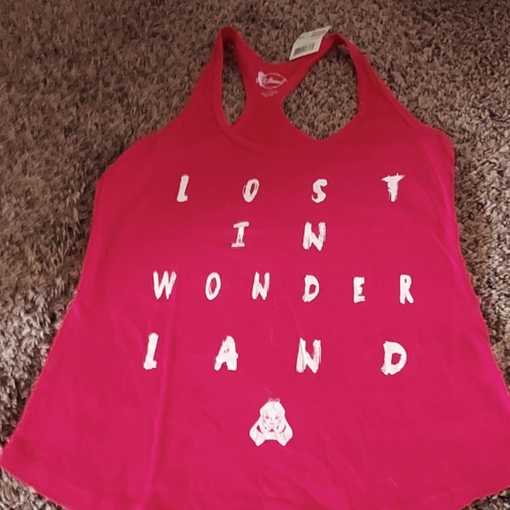 Red Disney tank top red